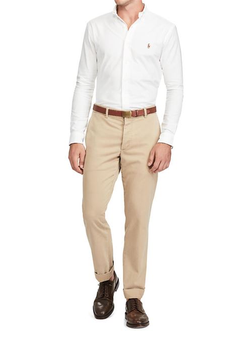 Camicia Uomo Bianca con logo ricamato POLO RALPH LAUREN | 710549084006